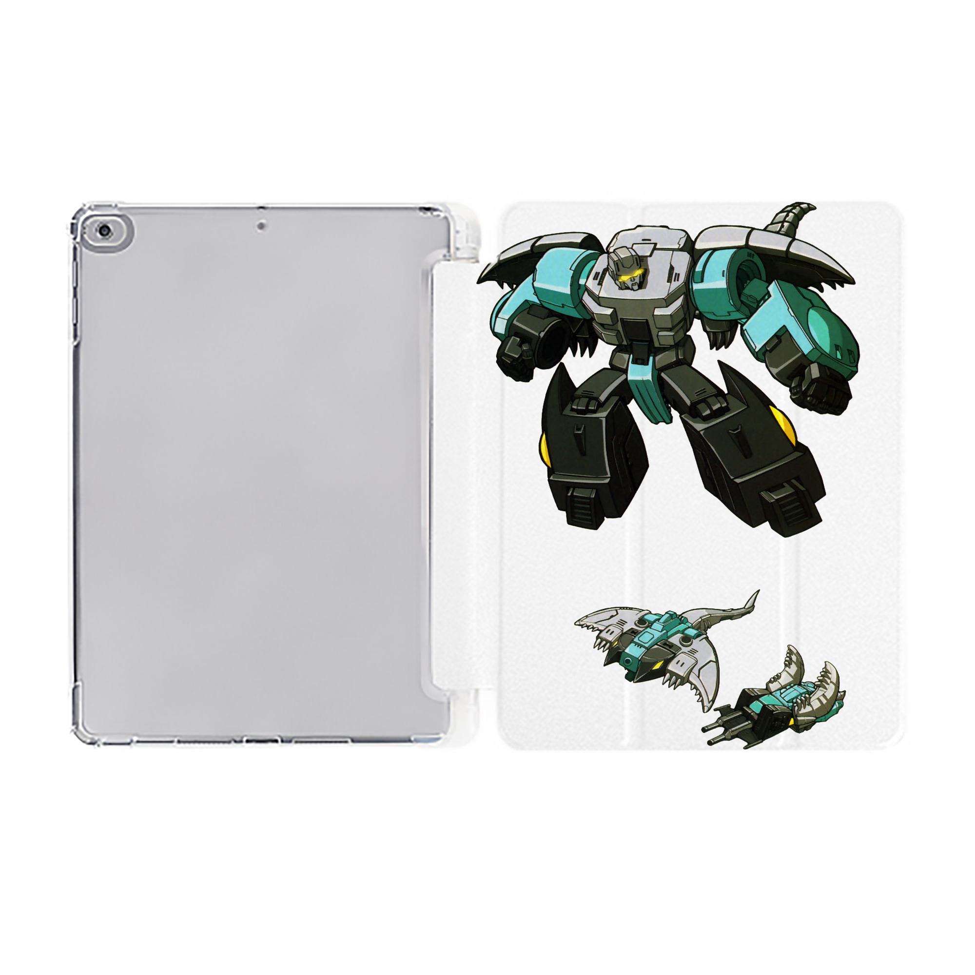 （画像用）  IPad ケース ペン収納付き 三つ折りスタンド PUレザー×シリコン 対応機種9.5/10.5/10.9インチ